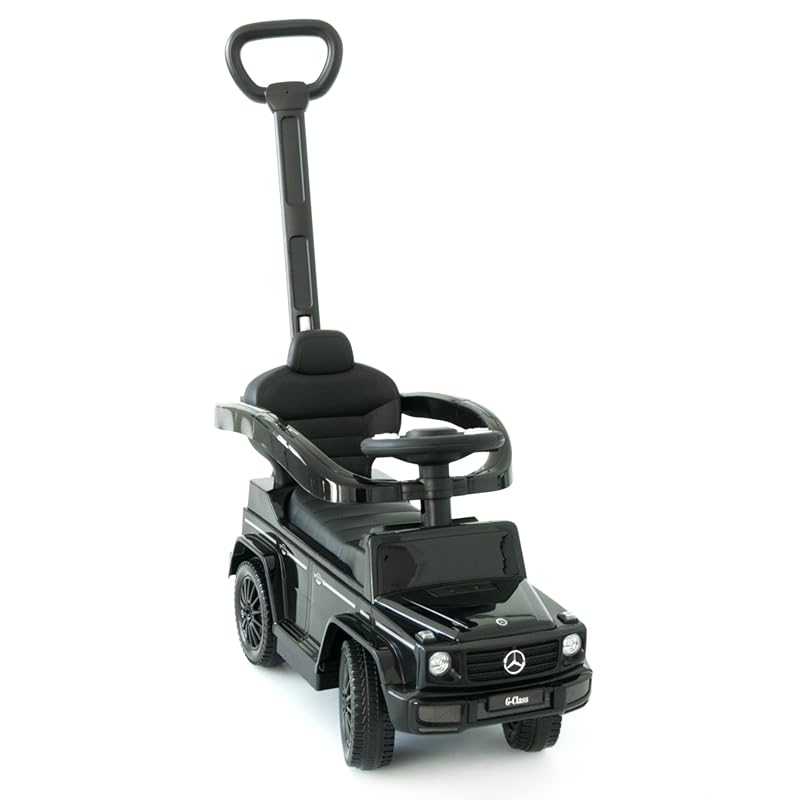 LEMDO - Mercedes Benz Rutschauto, Schiebstange,  Sicherheitsbügel, Staufach, Sound