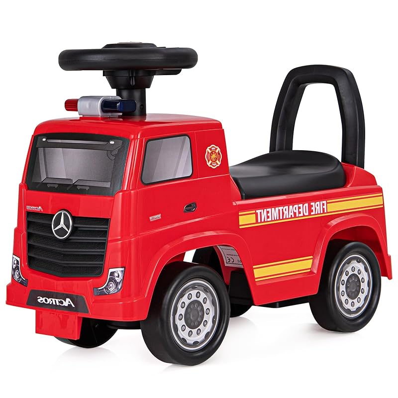 SOARS - Mercedes Benz Feuerwehr-Rutschauto, Hupe, Sirene, Stauraum und Lampe