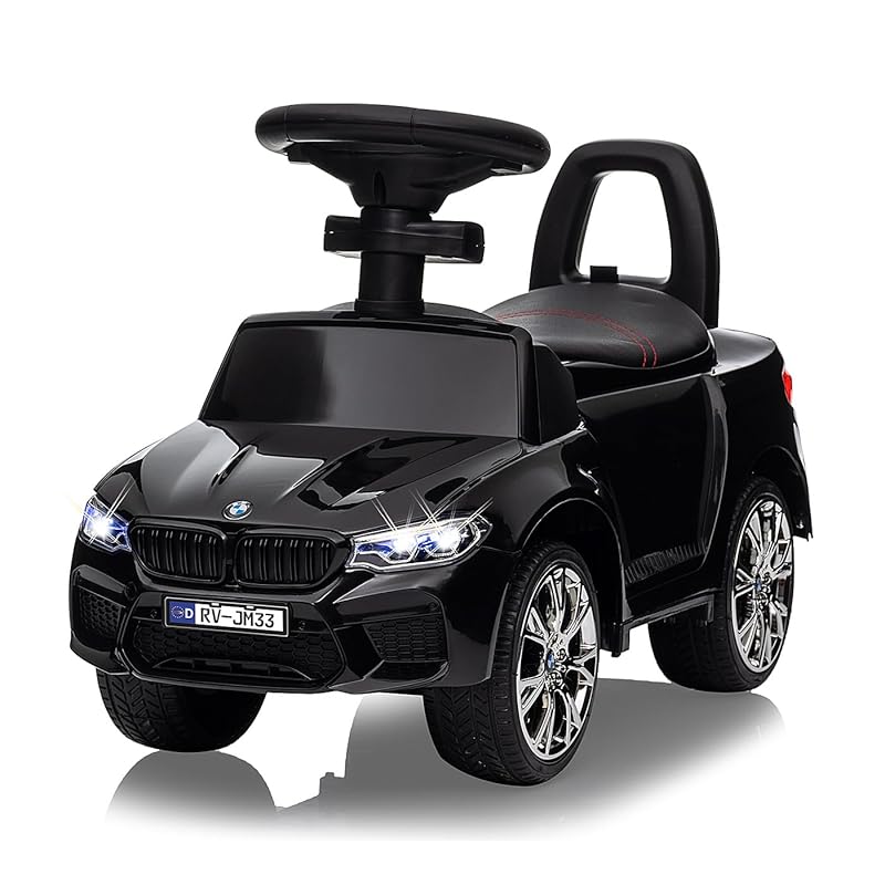 JAMARA - BMW M5 Rutschauto, Musik, Kippschutz, Kofferraum, Flüsterreifen, Hupe am Lenkrad, Schub- und Haltegriff